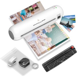 MYKLLIFF Laminator Machine 9-Inch Portable Thermal Laminater with Hot & Cold Modes, A4 Sm