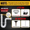 VIVIDA Double Sink Drain Kit, 1-1/2" Flexible Sink P Trap,