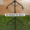 Tossbiss Laptop Tripod on Wheels with 2 Shelves, Portable Projector