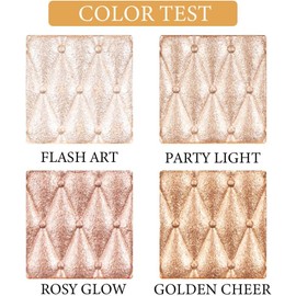 Paleta de Maquillaje Con Resaltador de 4 Colores Shimmer Bronze Contour Shadow Illumination Highlight Eyeshadow Palette Eyeshadow Cosmetic Set