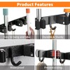 CUXIXA Mop and Broom Holder Wall Mount, Upgraded Broom Organizer