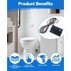 36387 Wall Switch, Tecma RV Toilet Silence Plus with 11.8ft