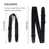 Wepop Guitar Strap Black Cotton Adjustable 5 cm Bass Electric