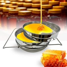 Sunvara Honey Strainer Filter Stainless Steel Double Sieve Beekeeping Equipment