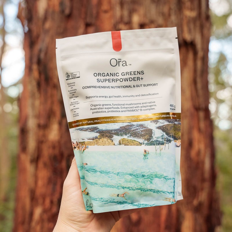 Ora Organic Greens Superpowder+, 7 x 8g Sachets
