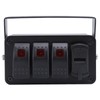 3 Gang Rocker Switch Panel, Waterproof Toggle Switch, Marine Boat