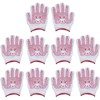 TUISKU Children's Work Gloves, Set of 5, Anti-Slip, Potato Burners,