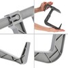 KADAX Flower Box Bracket, No Drilling, Balcony Box Holder Set,