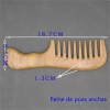 Iwansol Peine Antifrizz De Madera De Sándalo Verdepeine Antiestático