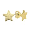 Silver star stud earrings (gold)