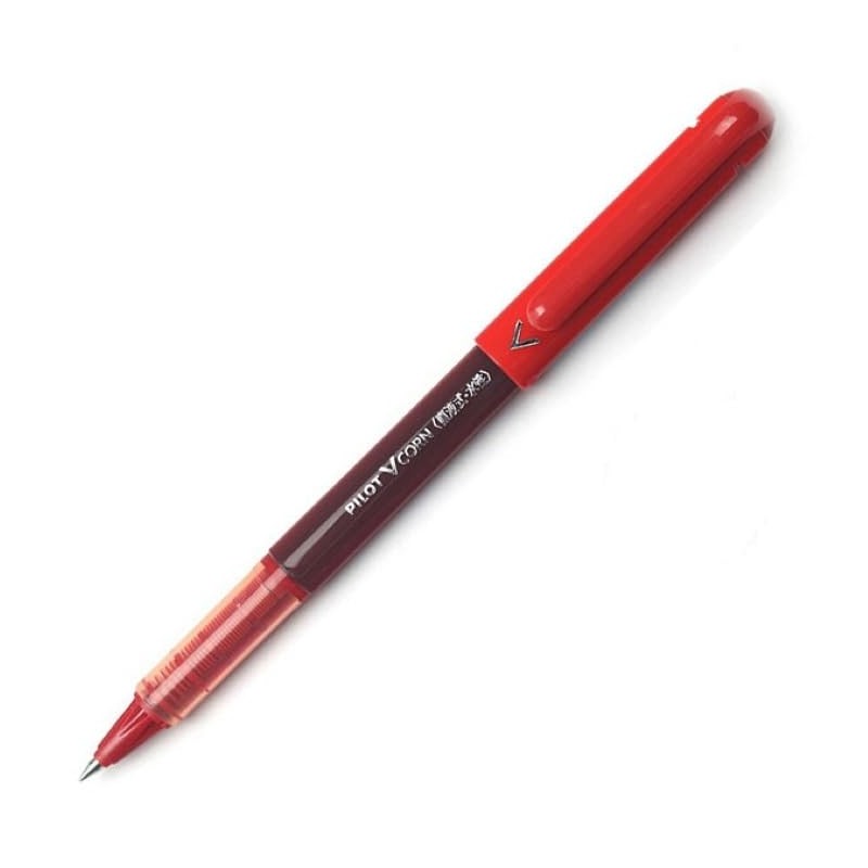 Pilot LVE-10EF-R Rollerball Pens, V-Cone 0.5mm, Red, Cap Type, Direct