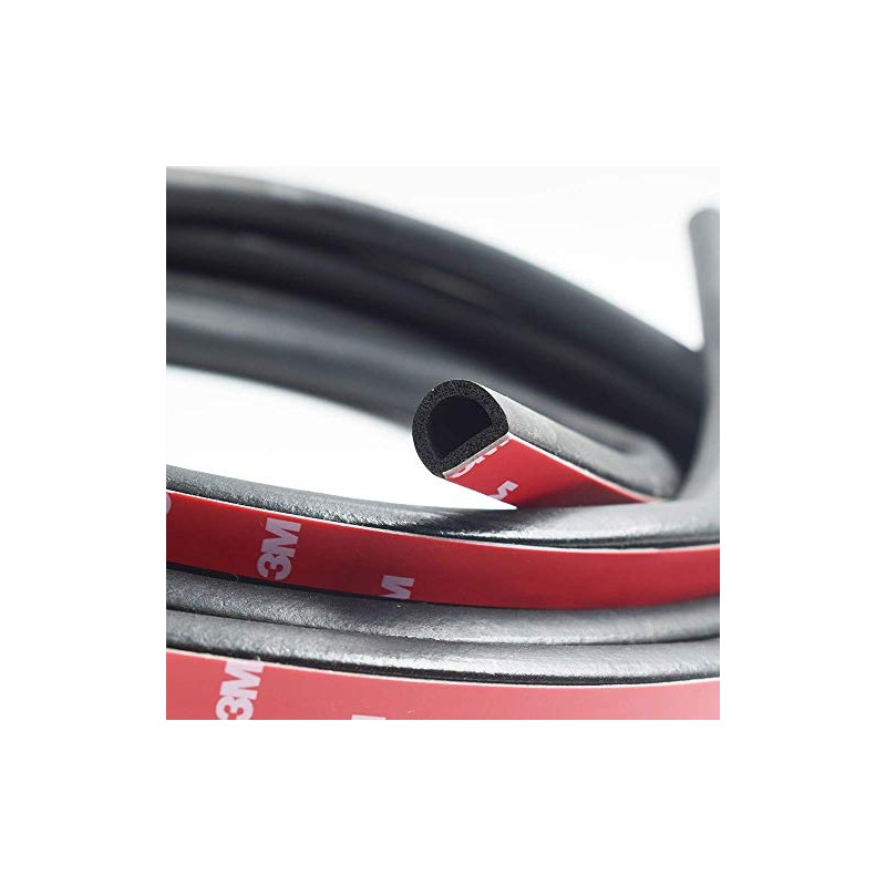 M M SEALS A079-15F D-Shape Weather Stripping Door Seal Soundproofing