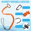 MECCANIXITY Retractable Tool Lanyard 3ft with Single Aluminum Buckle and