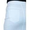 Ladies Heavy Cotton Denim Pencil Skirt Casual 8-18, White