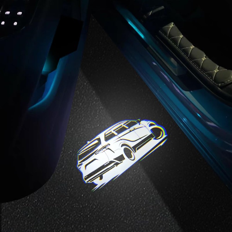 2 PCS LED Car Door Logo Lights Compatible for Sienna