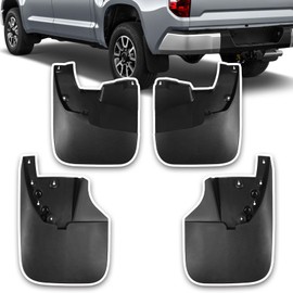 Hbzxqp Mud Flaps Compatible with for Toyota Tundra 2007-2021 Without Fender Flares Mud Guards for Trucks 4pcs Splash Guards Front & Rear Side