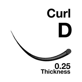 EMILYSTORES Eyelash Extensions 0.25mm Thickness D Curl Length 15mm Silk Mink Fake Eye Lashes In One Tray