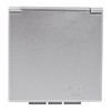 wamovo CEE Outdoor Socket Silver Splash-Protected IP 44 200-250 V,