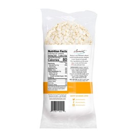 ELEMENT, Rice Cake, Og2, Van, Orange, Pack of 6, Size 3.5 OZ, (Low Carb Gluten Free Kosher Low Sodium Vegan Wheat Free Yeast Free 95%+ Organic)