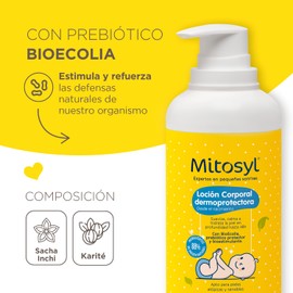 Mitosyl Dermoprotective Body Lotion for Babies, Suitable for Atopic and Sensitive Skin, Vegan Formula with Bioecolia, 400 ml