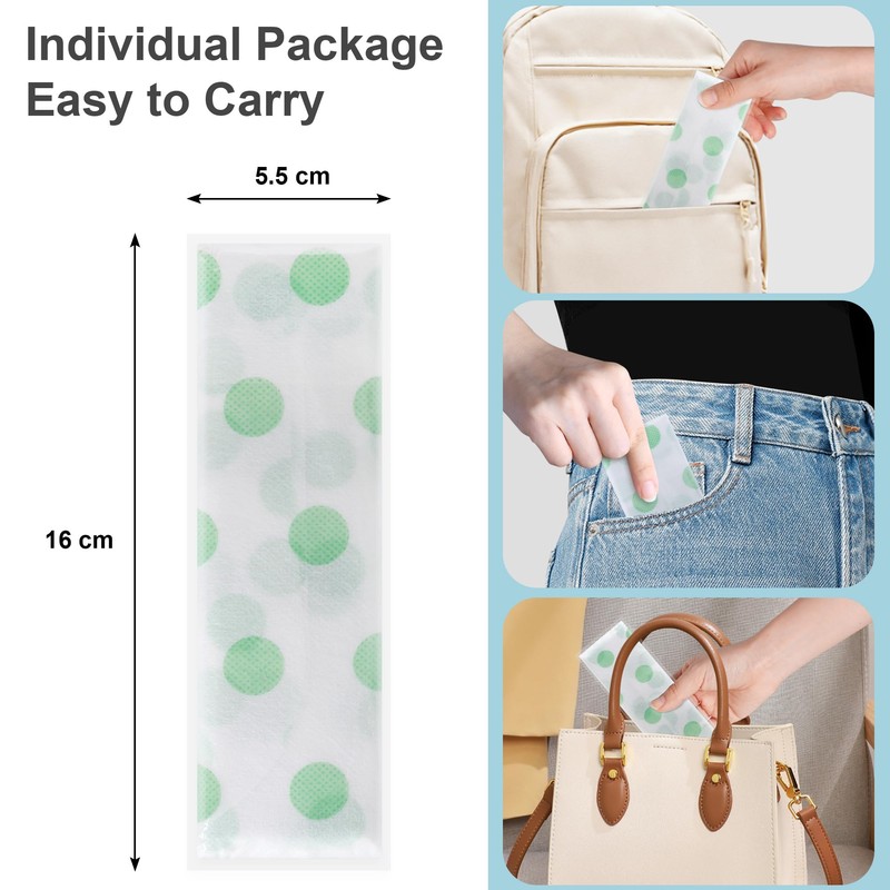 AUROAY 30 Pack Disposable Toilet Seat Covers, Extra Large Non-Slip