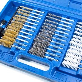 ZETA 38 PC Industrial Wire Brush Set 1/4" Hex Shank