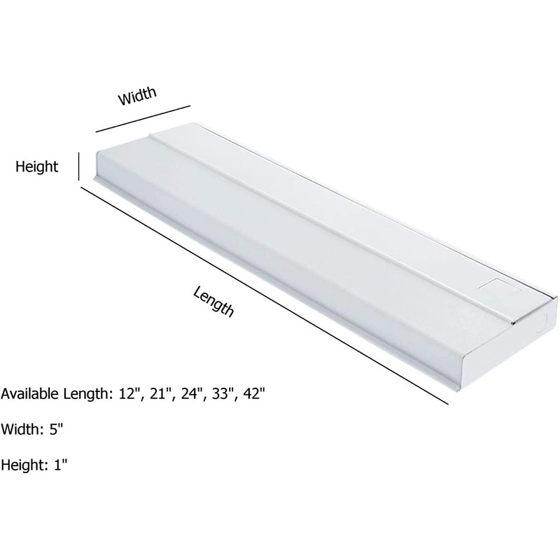 42" Under Cabinet Fluorescent Light Fixture White - UC-42-WT