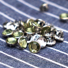 Pearl Snaps for Western Shirt, 50 Sets 16L/9mm Snap Fastener Kit Classic Pearl Prong Ring Snaps for Clothes Popper Studs with Clear Storage Box [Diamond Shape Jewelry Snap](White)