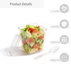 100 PCS 5OZ Clear Dessert Cups with 100 Lids and