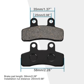 GOOFIT Disc Brake Pad Shoe Set Replacement for 110cc 125cc Taotao Roketa Apollo Dirt Bike Pit Bike