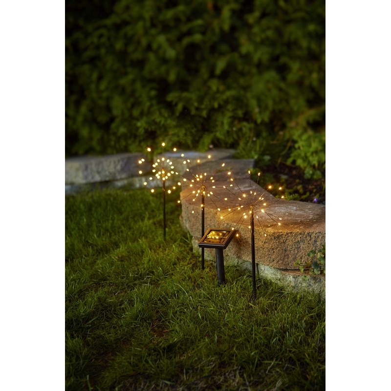 Star Firework Solar Pole Black 100 x 40 cm
