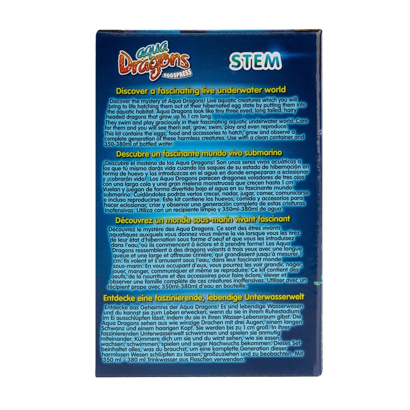 Aqua Dragons Underwater World Eggspress,Giocattolo educativo STEM,Set acquario,crescere un animale