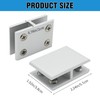 ZUDKSUY 4Pcs For 8-10mm Thick Glass to Glass Clamp 180°