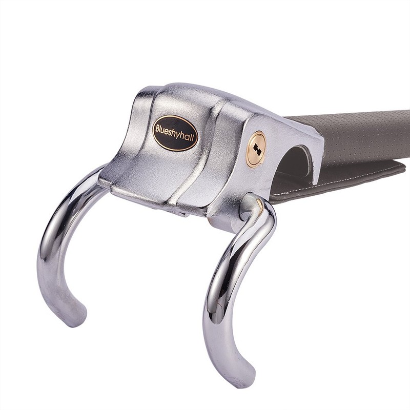 Blueshyhall Vehicle Steering Wheel Lock, Anti Theft Locking Devices Heavy