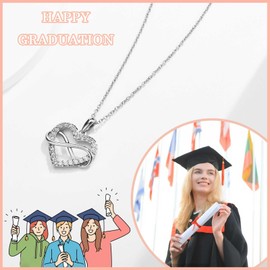 EYQV Graduation Gifts for Her, Infinity Heart Pendant Graduation Necklace Graduation Gifts, Special Graduation Gifts for Daughter