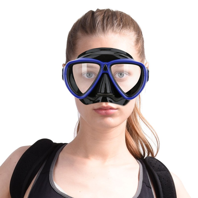 Adult Diving Goggles Swimming Scuba Snorkel Equipment Anti Fog Underwater