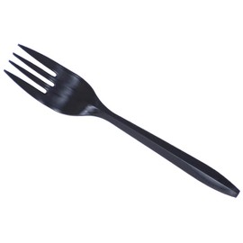 Daxwell Plastic Forks, Medium Weight Polypropylene (PP), Black, A10002151 (Case of 1,000)