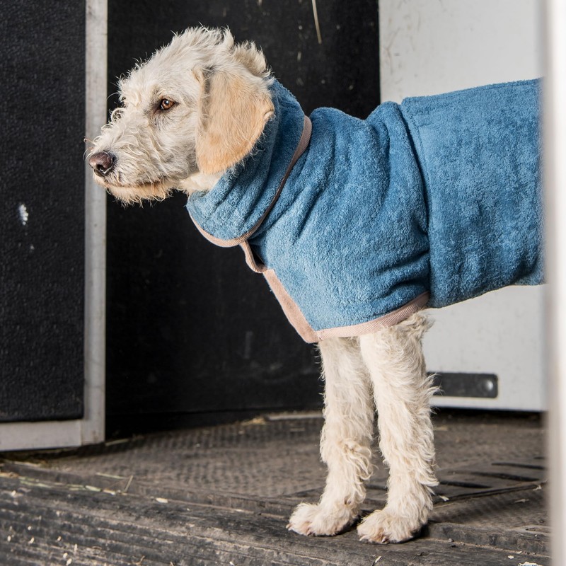 Dog Drying Coat - Classic Collection (S, Sandringham Blue)