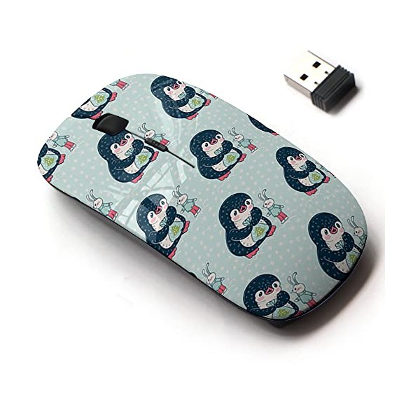 2.4G Wireless Mouse with Cute Pattern Design for All Laptops