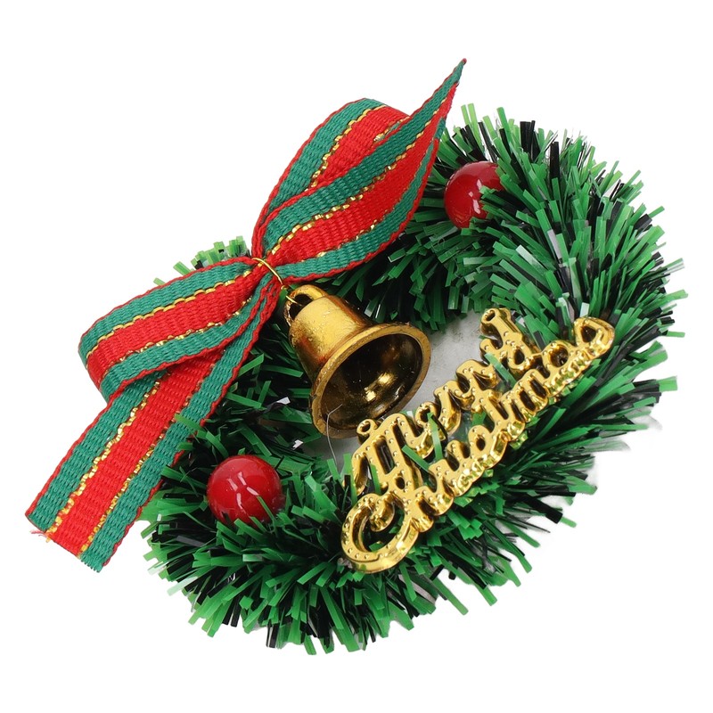 10Pcs Dollhouse Christmas Wreath Exquisite Colors Cute Life Scenes Miniature