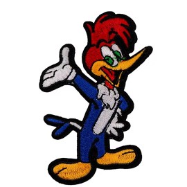 Woody Woodpecker Standing Figure 3.46” Tall Embroidered Patch