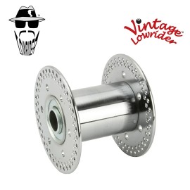 Vintage Lowrider NEW! Vtg LOWRIDER BICYCLE 144 SPOKE HOLLOW STEEL HUB 80G 14G CHROME FOR 5/8 AXLE