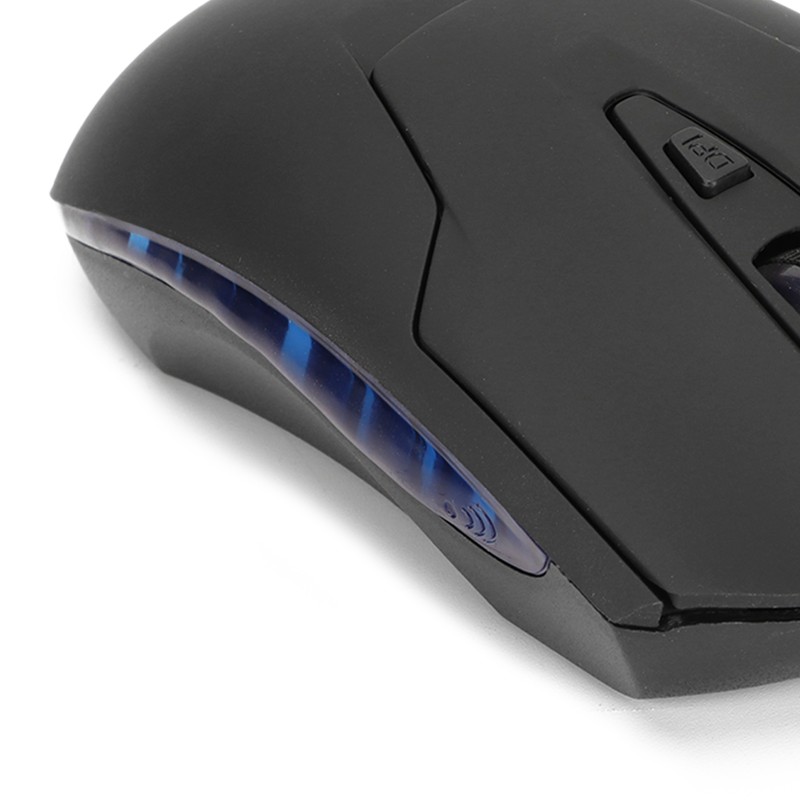 Wired Mouse Blue Backlit Type C Ergonomic Multimedia Keys Adjustable
