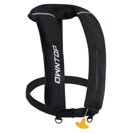 Owntop Manual Inflatable Life Jacket with Pockets Shoulder-Strap Vest Type Life Vest Adjustable Size Fishing Adult Compact Lightweight Durable Waterproof