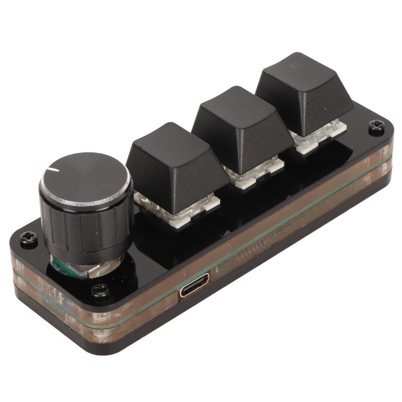 Mini 3 Key Keypad with Knob Custom Programming Hot Swappable
