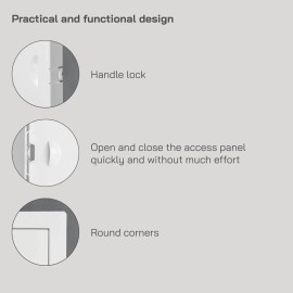 Vent Systems 10 x 12 Inch Metal Access Panel - Easy Access Doors - Access Panel for Dr