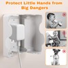 Tellegloww 4 Pack Safety Outlet Cover Box Wall Outlet Cover