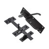Garden Gate Accessories Metal Fixing Latch T Hinges Spring Closer