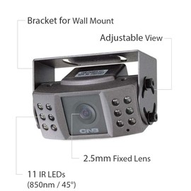 Security Camera Indoor Wired Analog with Audio Built-in Mic 700 TVL 2.5mm Fixed Lens - Bus Stop Cam Police Car Back Seat Professional Surveillance for Industrial Business CCTV - CNB LMP-50S-2.5