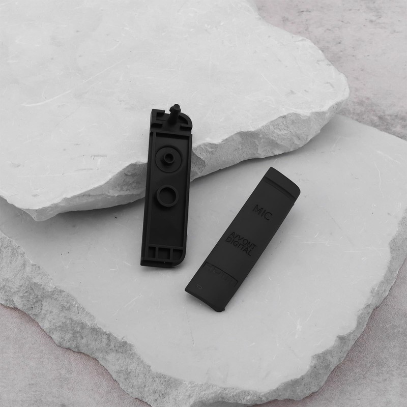 VGOL 2x Rubber Port Covers Compatible with Canon EOS 7D